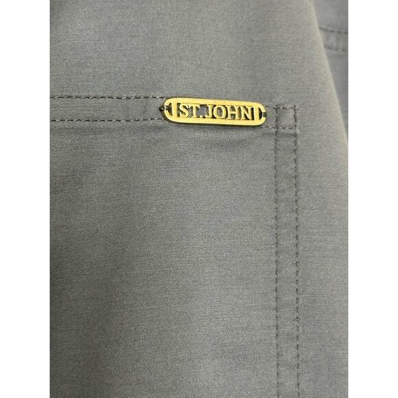 St. John gray wide legs casual pants size 16 - Picture 7 of 10